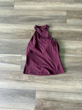 lululemon athletica Women's Sleeveless High Neck Top in Deep Burgundy